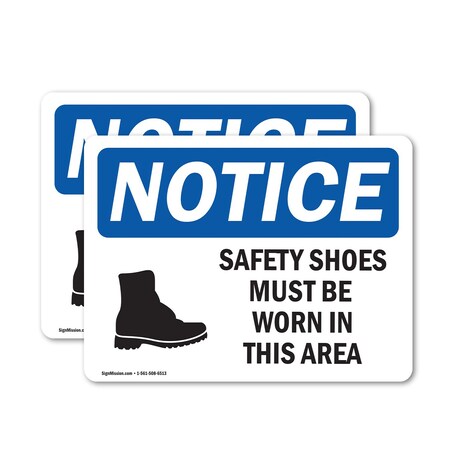 Signmission 5 in Height, 7 in Width, Vinyl Decal, Rectangle OS-2PACK-NS-D-57-L-16533